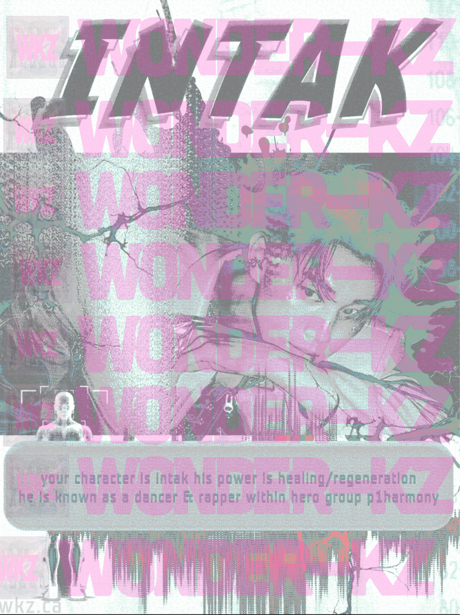 Your Character INTAK of P1Harmony Fanmade Poster