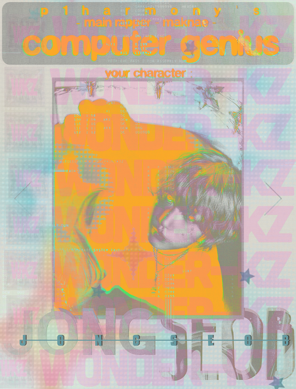 Your Character JONG of P1Harmony Fanmade Poster